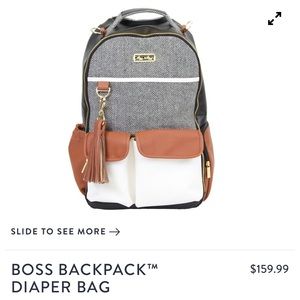 NWOT Itzy Ritzy Boss Backpack Diaper Bag